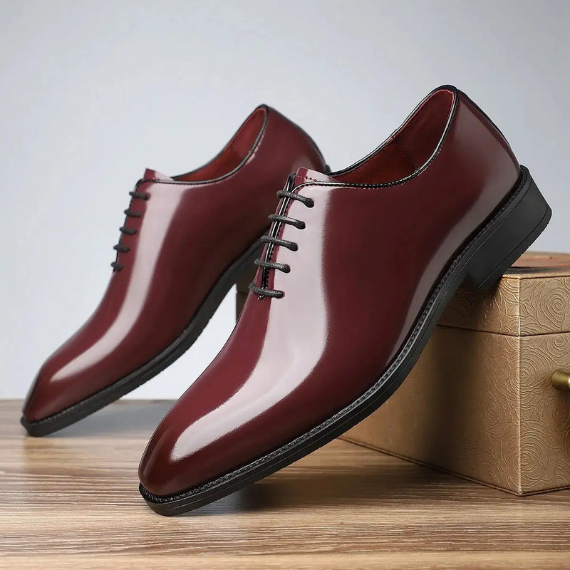 British Style Fashion Business Glossy Pointed Toe Comfortable All-matching Men's Shoes Meifu Market