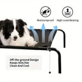 elevated dog bed for camping | heavy-duty aluminum frame dog cot | extra large portable dog bed | ultrasonic cleaning