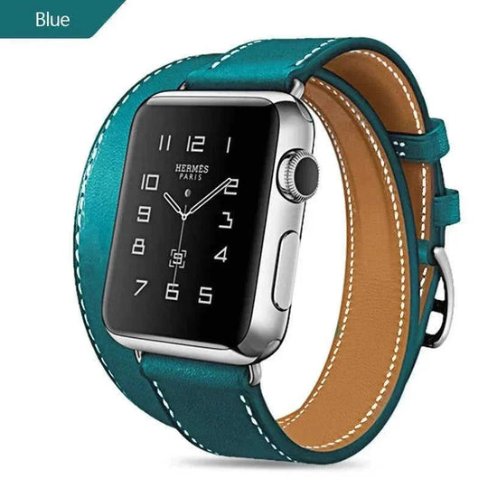 single layer leather wristband | double wrap leather bracelet | genuine leather construction | ultrasonic cleaning