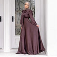 long sleeve maxi dress | breathable cotton hijab dress | plus size modest fashion | energy saving