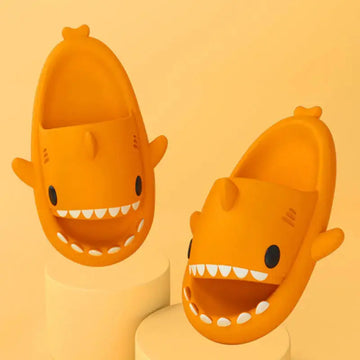 Adult's Slippers Indoor Outdoor Funny Shark Cartoon meifu market
