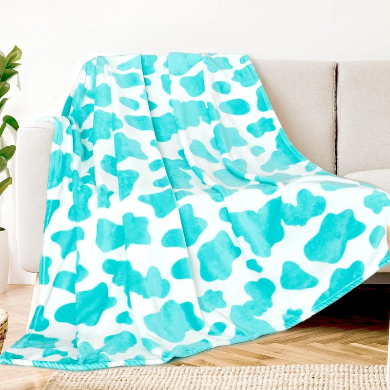 Cows Pattern Printed Flannel Digital Blanket Meifu Market