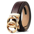 automatic alloy buckle | genuine cowhide leather belt | adjustable mens belt | energy saving