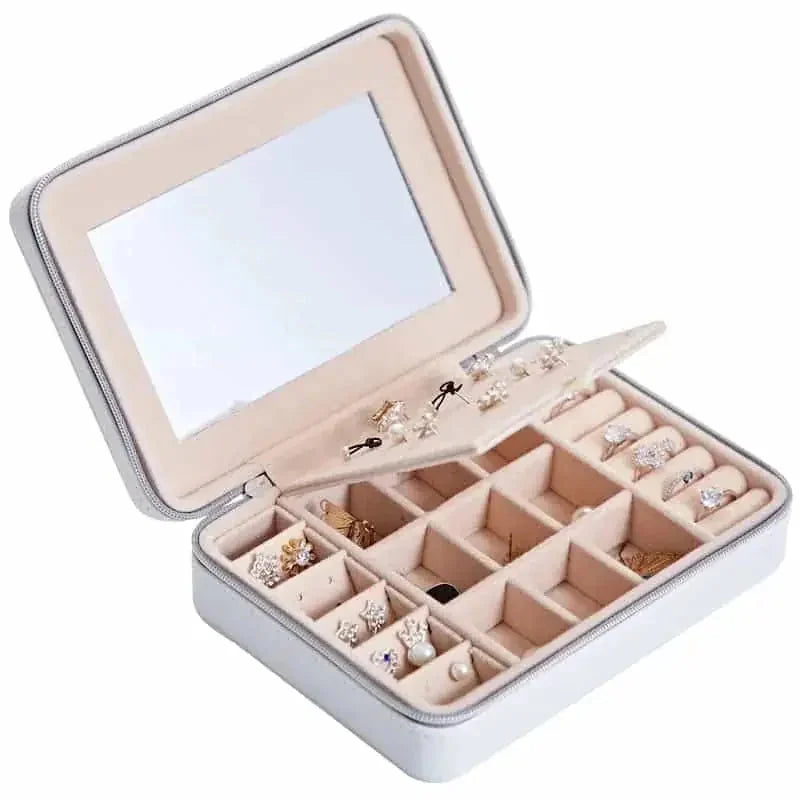 premium velvet jewelry organizer | stackable jewelry storage solution | jewelry gift set with storage box | ultrasonic cleani