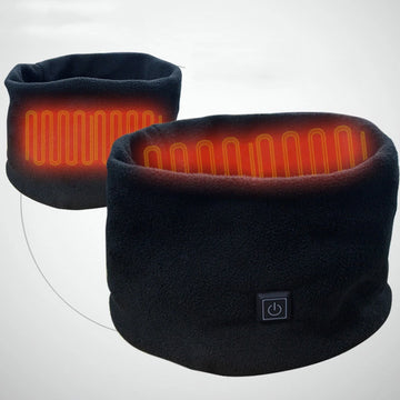 heated neck warmer | rechargeable heating scarf | cold weather gear | ultrasonic cleaning