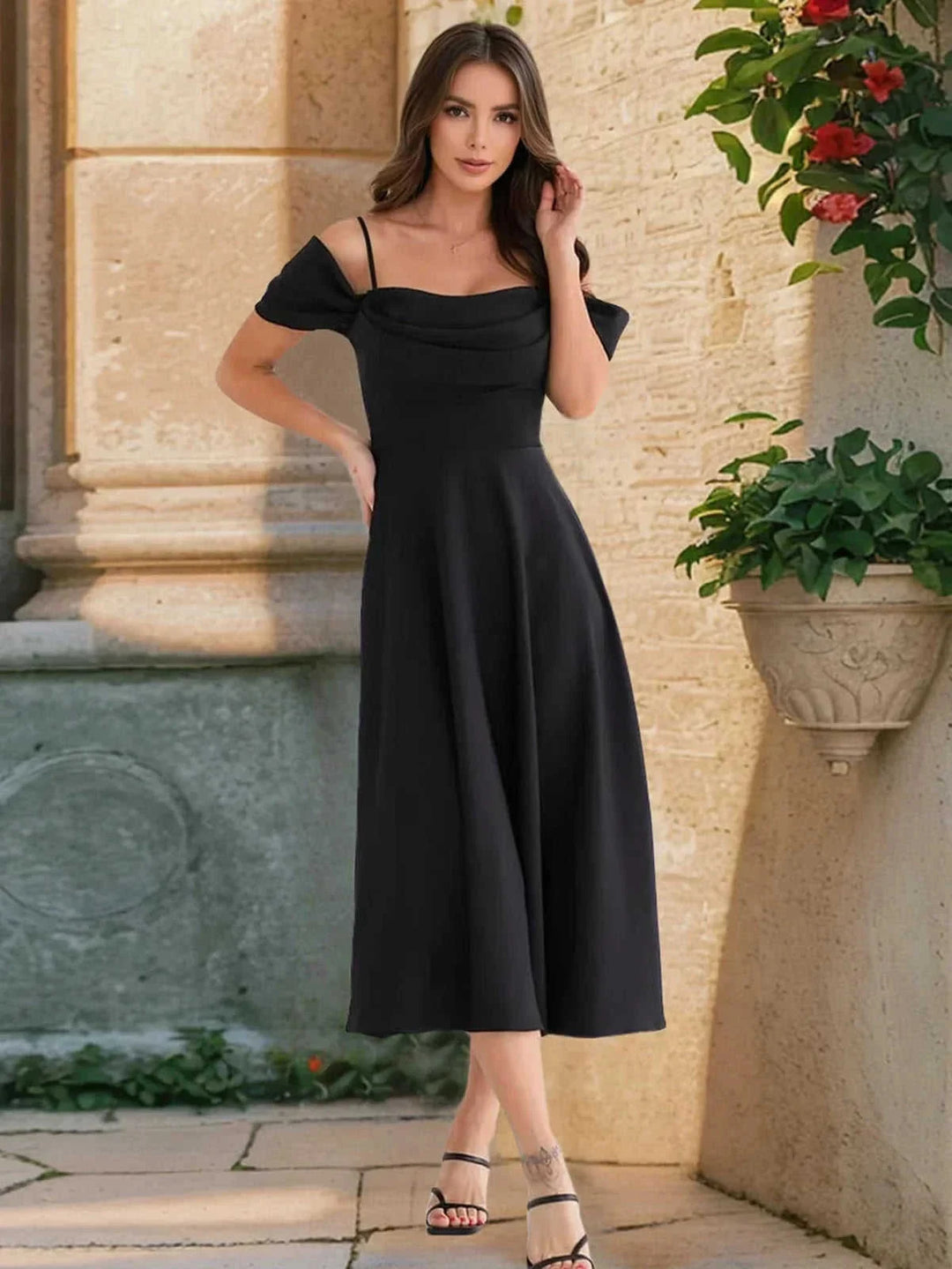 sexy pleated dress for women | sling slim fit dress | elegant temperament dress | ultrasonic cleaning