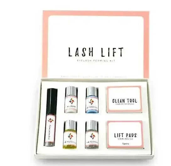 permanent eyelash extension kit | professional lash lift supplies | salon-grade adhesive | ultrasonic cleaning