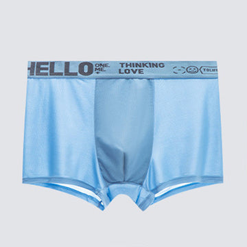 Popular HELLO Ice Silk Men's Underwear Youth Boxer Meifu Market