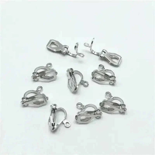 pierced metal ear clip | diy earrings for women | minimalist geometric earring blanks | energy saving