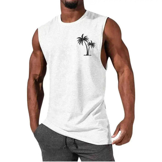 quick-dry fabric muscle tank | moisture-wicking workout vest | sleeveless athletic shirt for men | ultrasonic cleaning