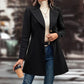 Women's Winter Overcoat Lapel Collar Single Breasted Outerwear Long Pea Coat Meifu Market