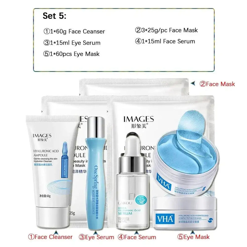 k gold serum | whitening cream set | anti-aging skincare kit | energy saving