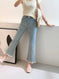 cropped micro-flare jeans for women | petite fit flare jeans for women | trendy 2025 style jeans | energy saving