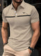 Men's Slim-Fit Printed Lapel Short-Sleeve Polo Shirt S - packaging and presentation