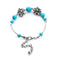 elastic turquoise bracelet | adjustable boho bangle | vintage tribal jewelry | energy saving