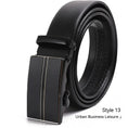 automatic buckle belt | genuine leather belt for men | litchi pattern texture | energy saving