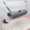 large hamster tunnel hammock | durable ferret hideaway with swing | interactive pet channel for rats | ultrasonic cleaning