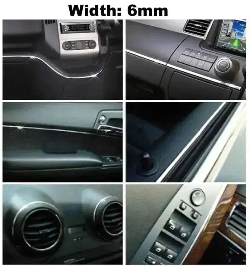 chrome car molding strip | 6 meter adhesive trim | stainless steel auto trim | energy saving