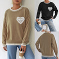 Women's Color Contrast Patchwork Pullover Loose Sweater Meifu Market