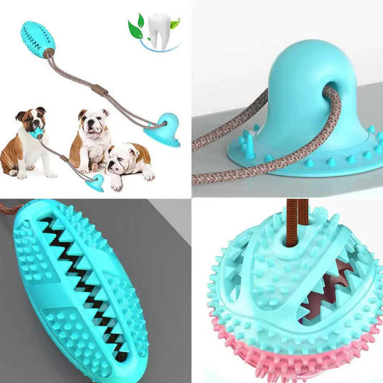 Dog Suction Cup Toy - Interactive Tug Ball for Teeth Cleaning Meifu Market