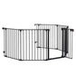 150 Adjustable Safety Gate 6 Panels Play Yard Metal Doorways Fireplace Fence Christmas Tree Fence G Meifu Market
