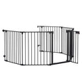 150 Adjustable Safety Gate 6 Panels Play Yard Metal Doorways Fireplace Fence Christmas Tree Fence G Meifu Market