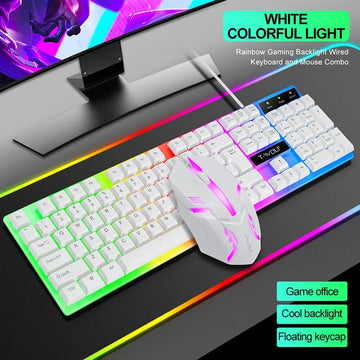 wired mechanical keyboard | rgb backlit gaming keyboard | ergonomic wrist rest keyboard | ultrasonic cleaning