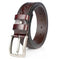 genuine leather belt for men | full grain cattlehide leather | heavy duty brass buckle | energy saving