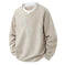 Contrast Colors False-two-piece Trendy V-neck Waffle Sweater Casual All-matching Tops Black - main product image