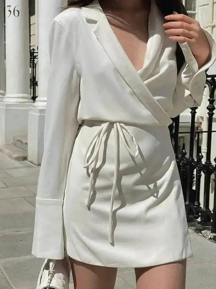 lace trim neck shirt dress | flare sleeve midi dress | spring women office wear | ultrasonic cleaning