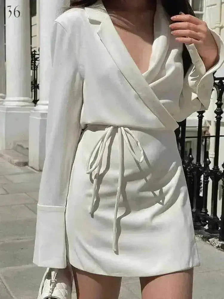 lace trim neck shirt dress | flare sleeve midi dress | spring women office dress | ultrasonic cleaning