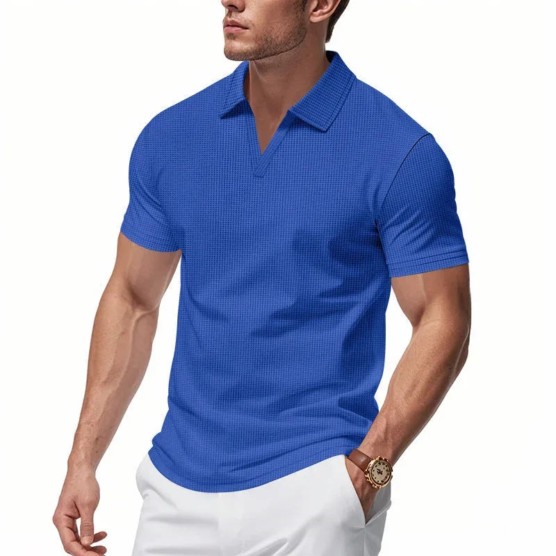 moisture-wicking fabric | breathable polo shirt | loose fit mens shirt | ultrasonic cleaning