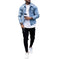 ripped denim jacket for men | irregular wash distressed jacket | vintage style trucker jacket | ultrasonic cleaning