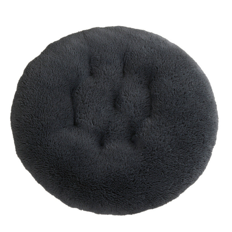 Round Pet Mat Dog Bed Plush Warm Sleep Dog Bed Cathouse Doghouse Meifu Market