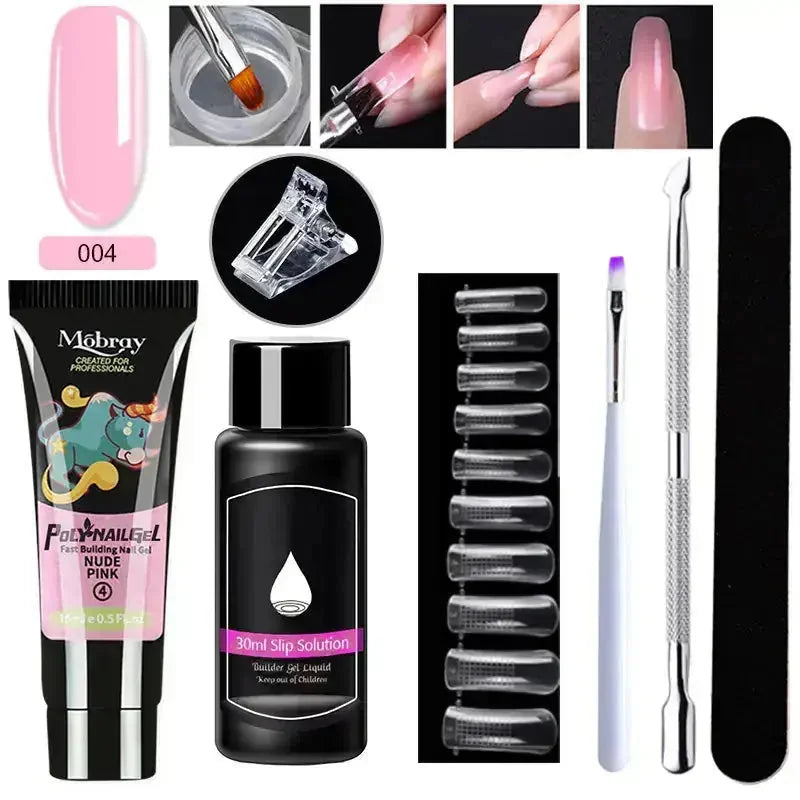 crystal nail extension kit | professional nail art set | acrylic nail forms set | energy saving