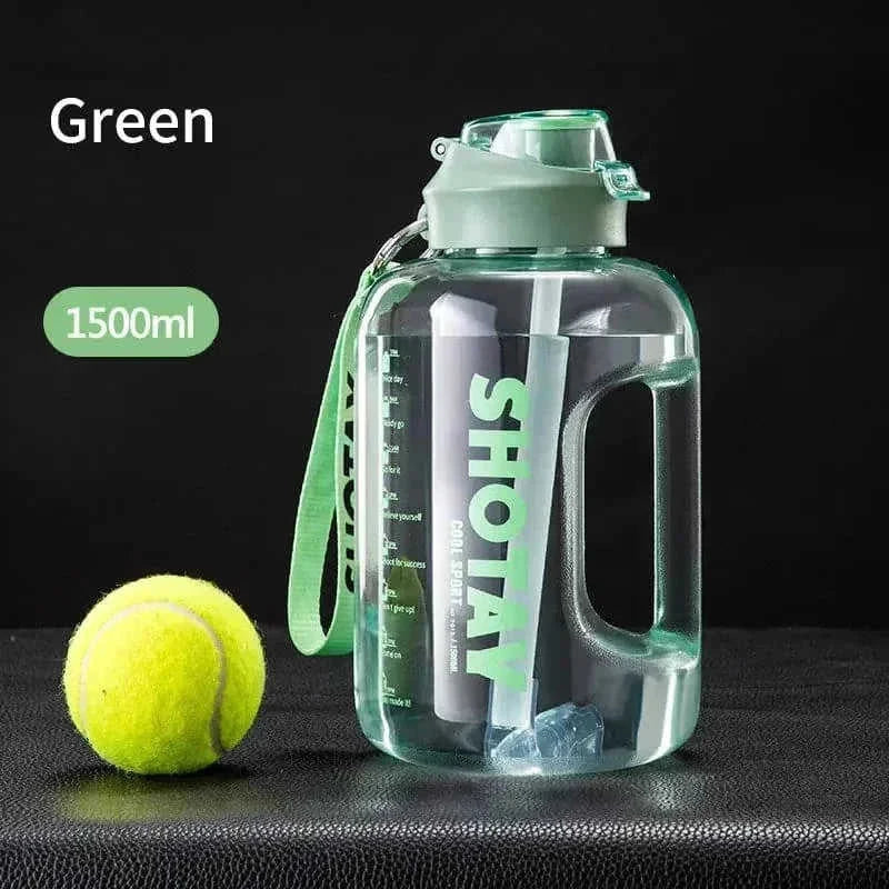 large capacity sports water bottle | portable gym hydration cup | leak-proof travel tumbler | ultrasonic cleaning