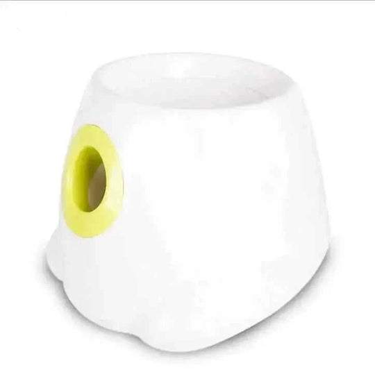 automatic dog ball launcher | interactive pet toy | durable plastic construction | energy saving