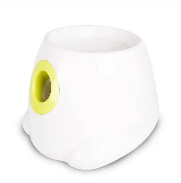 automatic dog ball launcher | interactive pet toy | durable plastic construction | energy saving