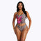 Women's Geometric Print Retro Swimsuit Tank Top Set - Meifu Market