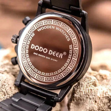engraved gift for him | wedding anniversary gift | eco-friendly wood timepiece | ultrasonic cleaning