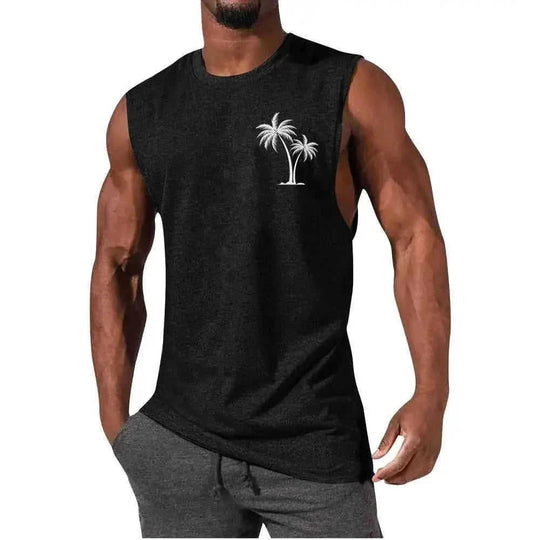 quick-dry fabric muscle tank | moisture-wicking workout vest | sleeveless athletic shirt for men | energy saving