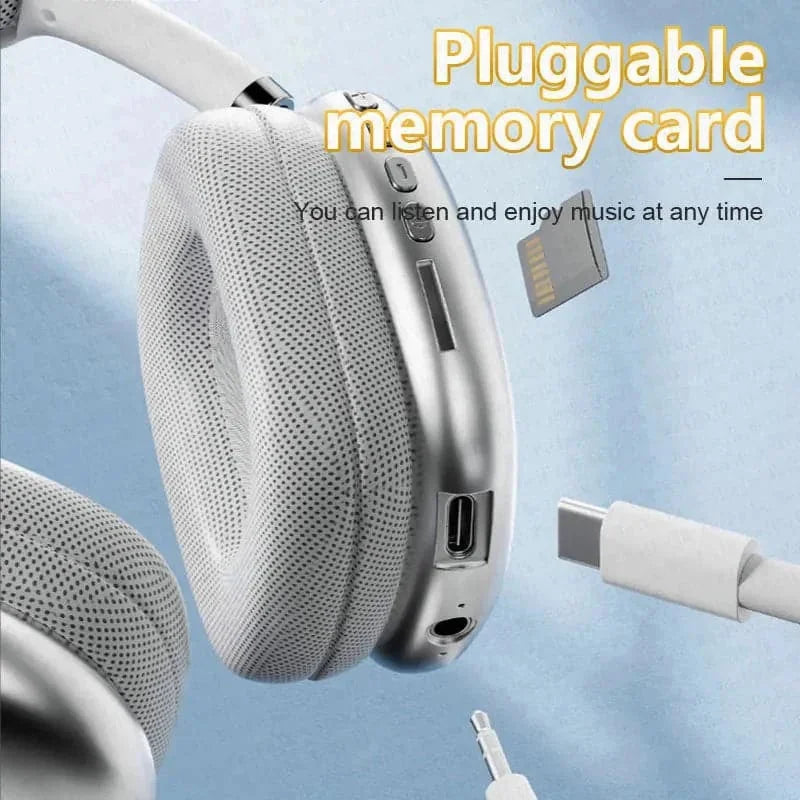 wireless bluetooth gaming headset | over-ear sports headphones with mic | long battery life headphones | ultrasonic cleaning