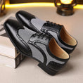 Imitation Houndstooth Men's Shoes Casual Leather Shoes Meifu Market