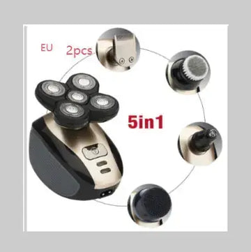 5 In 1 Multifunctional Electric Shaver 5 Blade Razor For Men Shaved Head Rechargeable Shaving Machine Beard Nose Hair Trimmer meifu market