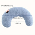 ultra-soft pet pillow | u-shaped cat bed | fluffy calming toy | ultrasonic cleaning