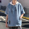 Mens Loose-fitting Casual Mock Two-piece Short-sleeve Shirt XL - available style options