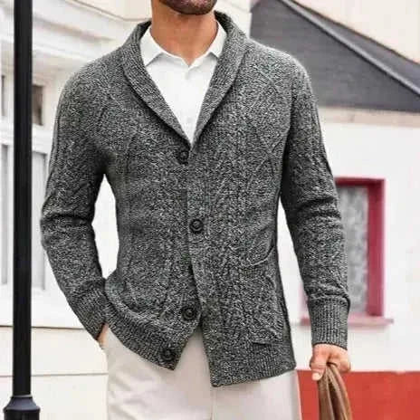 Cardigan Men's Sweater Jacket Long-sleeved Casual Men's Clothing - Meifu Market
