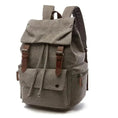 waterproof canvas backpack | 15-inch laptop compartment | vintage travel backpack | ultrasonic cleaning