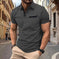 Plaid Jacquard Polo — Loose Fit Slit-Hem Shirt for Active Days