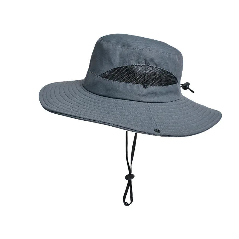 upf 50 sun hat | wide brim bucket hat | breathable fishing hat | energy saving